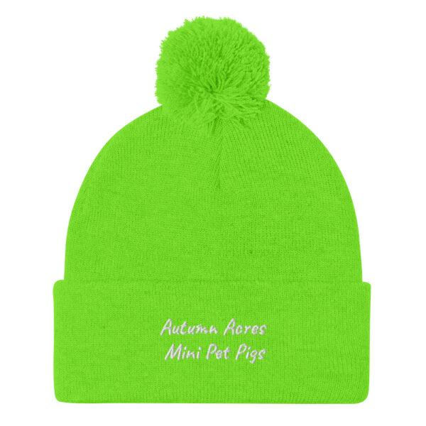 Pom-Pom "Autumn Acres Mini Pet Pigs" Beanie - Image 7