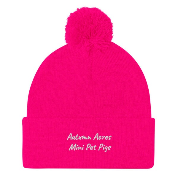 Pom-Pom "Autumn Acres Mini Pet Pigs" Beanie - Image 9