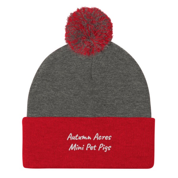 Pom-Pom "Autumn Acres Mini Pet Pigs" Beanie - Image 4