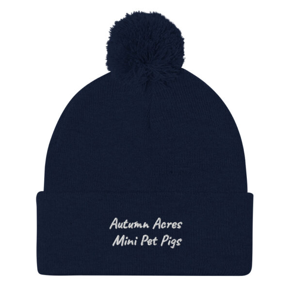 Pom-Pom "Autumn Acres Mini Pet Pigs" Beanie - Image 5