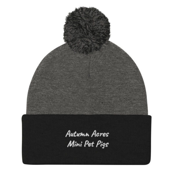 Pom-Pom "Autumn Acres Mini Pet Pigs" Beanie - Image 3