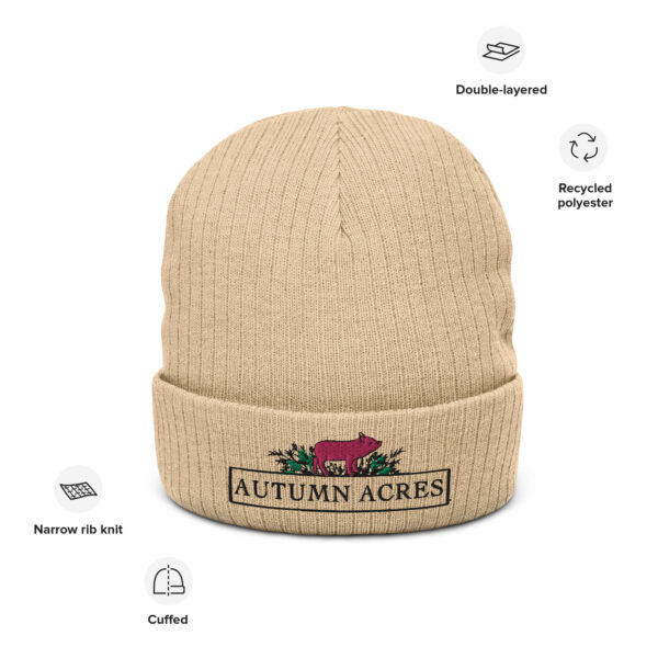 Autumn Acres Ribbed Knit Beanie - Image 5