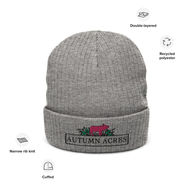 Autumn Acres Ribbed Knit Beanie