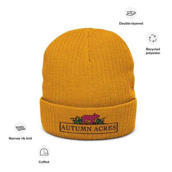 Autumn Acres Ribbed Knit Beanie - Image 4