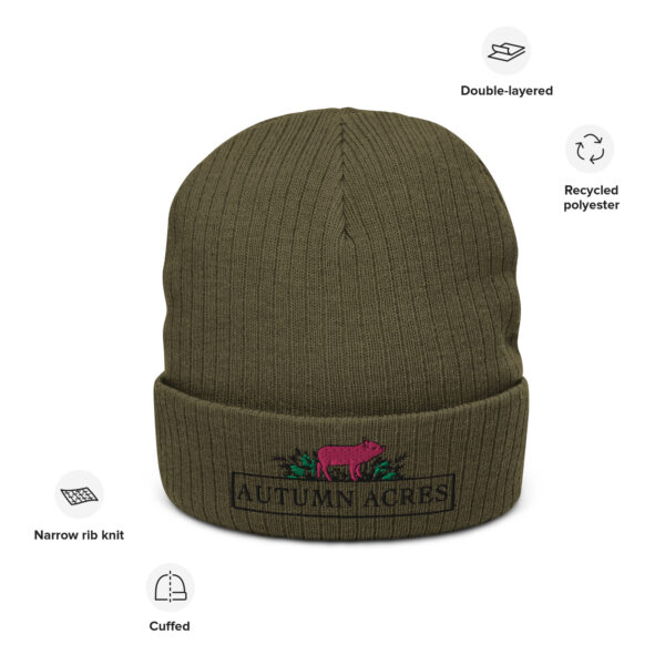 Autumn Acres Ribbed Knit Beanie - Image 3