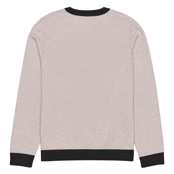 Knitted crew neck sweater